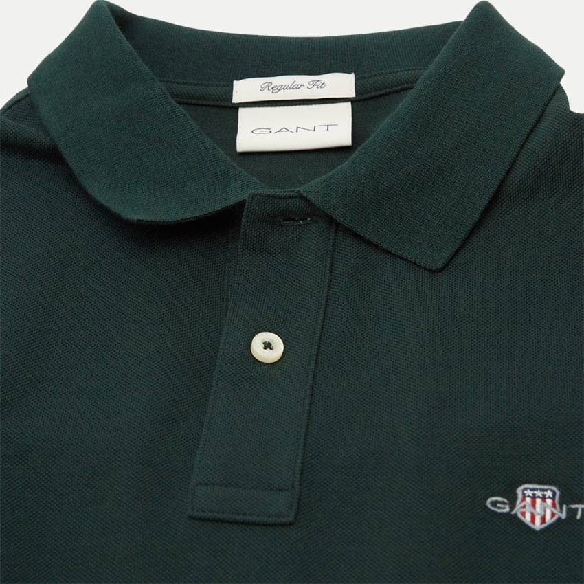 Gant T-shirts SHIELD SS PIQUE POLO 2210 TARTAN GREEN